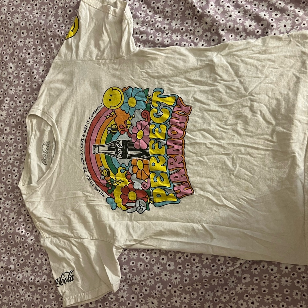 Coca Cola women’s  Cream Perfect Harmony T-Shirt